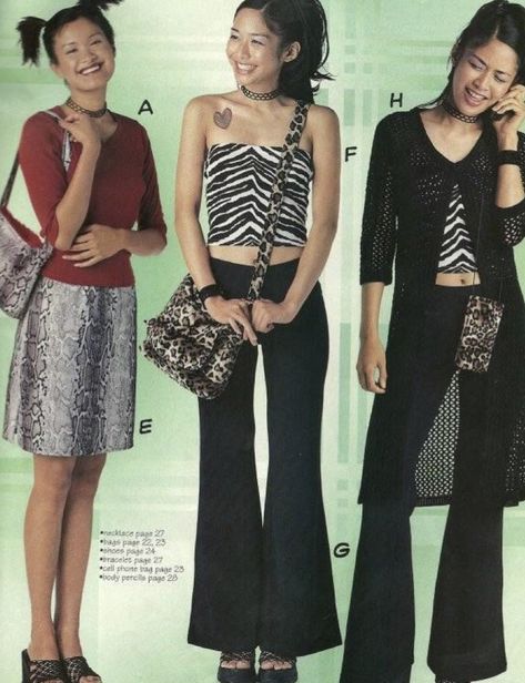 Early 2000s Fashion Outfits, 90s Fashion Catalog, 2000 Fashion Trends, 90s Teen Fashion, Teen Fashion Trends, 2000s Japanese Fashion, 00s Fashion, 2000 Fashion