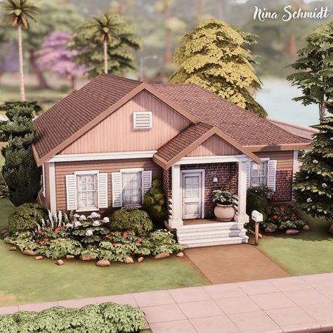 Sims 4 Willow Creek, Starter House, Sims 4 House Design, Sims Building, Save File, Willow Creek, Starter Home, Sims Community, Sims 4 Build