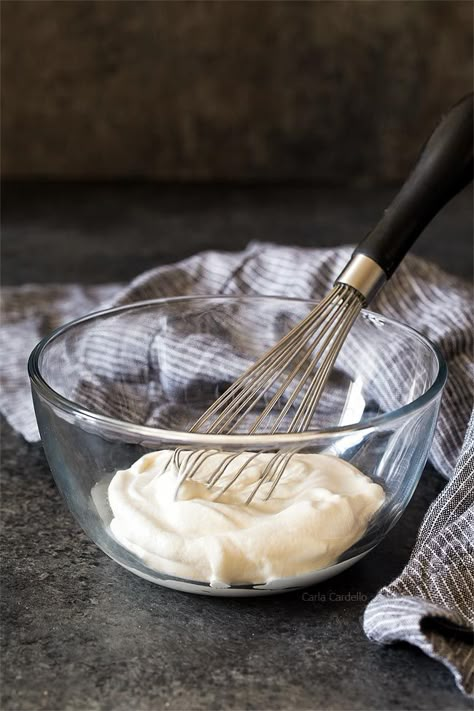 Homemade Whipped Cream - Homemade In The Kitchen Small Batch Whipped Cream, 6 Inch Cheesecake, Sturdy Whipped Cream Frosting, Strawberry Cheesecake Dip, Honey Whipped Cream, Silk Pie Recipe, Perfect Whipped Cream, Homemade Whipped Cream Recipe, Small Batch Cooking