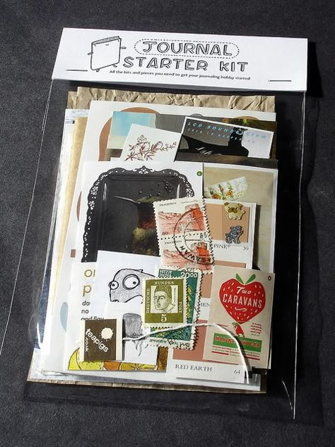 Journal Starter Kit, Snail Mail Pen Pals, Art Zine, Zine Design, Journaling Kits, Pen Pal Letters, Craft Kits For Kids, Diy Journal, Scrapbook Journal