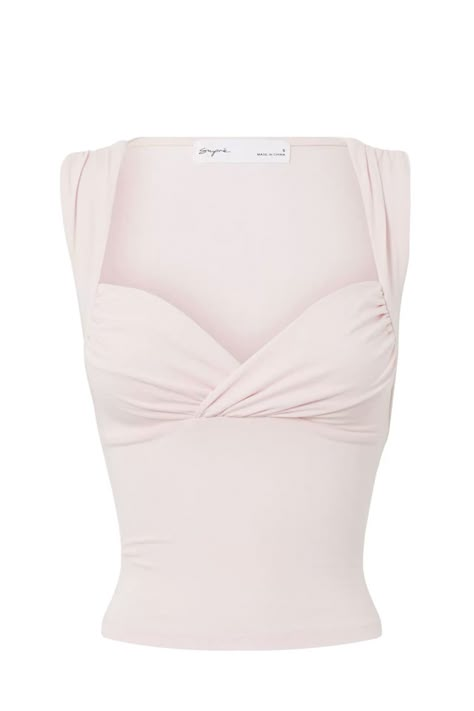 Cute Pink Summer Top, Summer Outfits Pink Top, Coquette Clothing Pieces, Cute Summer Tops For Teens, Pink Tops Outfit, Basic Elegant Outfits, Birthday Wishlist Clothes, Baby Pink Tops, Princess Polly Outfits