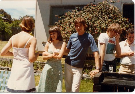 1970s barbecue Barbecue With Friends Aesthetic, Aussie Barbecue, Picnic At Hanging Rock 1975, Retro Barbecue, 1970s Australia, 1970s Pregnant Woman, Aussie Bbq, Birthday Bbq, Bbq Party