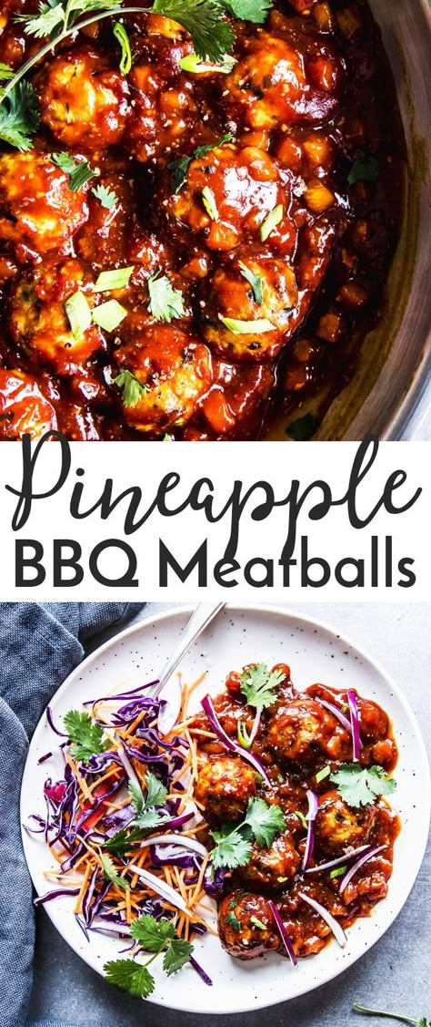 Turkey Pineapple, Pineapple Bbq Meatballs, Meatballs Over Rice, Meatballs Bbq, Pineapple Bbq Sauce, Bbq Healthy, Pineapple Meatballs, Meatballs Healthy, Bbq Meatball Recipe