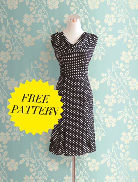 Modest Dress Patterns, Formal Dress Patterns, Dress Sewing Patterns Free, Sewing Patterns Free Women, Simple Dress Pattern, Wrap Dress Pattern, Free Dress, Modern Sewing Patterns, Summer Dress Patterns