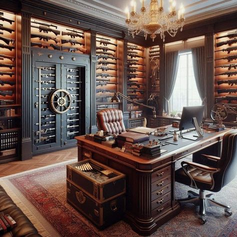 Mafia Office, Gentleman Room, Western Office, Burgundy Design, Modern Home Offices, Man Cave Room, Man Cave Office, Home Library Design, Safe Room