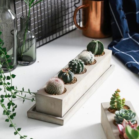 Smarter Shopping, Better Living! Aliexpress.com Concrete Pot Molds, Candle Holder Tray, Diy Planter, Geometric Planter, Cement Planters, Cement Pots, Concrete Molds, Concrete Crafts, Concrete Pots