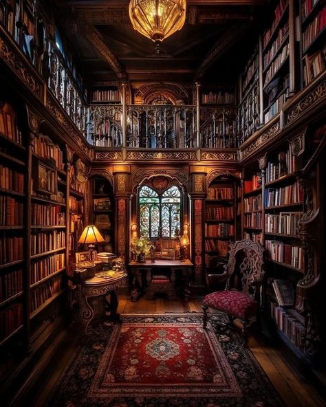 Library Aesthetics, Victorian Library, Magical Library, Library Cafe, Lots Of Books, Antique Library, Home Library Rooms, Private Library, Dream Library