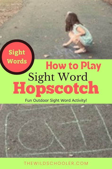 sight word hopscotch outdoor game how to play Sight Word Hopscotch, Fun Reading Games, Teach Kids To Read, Sight Word Activity, Teach Reading, Fun Outdoor Games, Sight Words List, Fun Outdoor Activities, Phonics Lessons