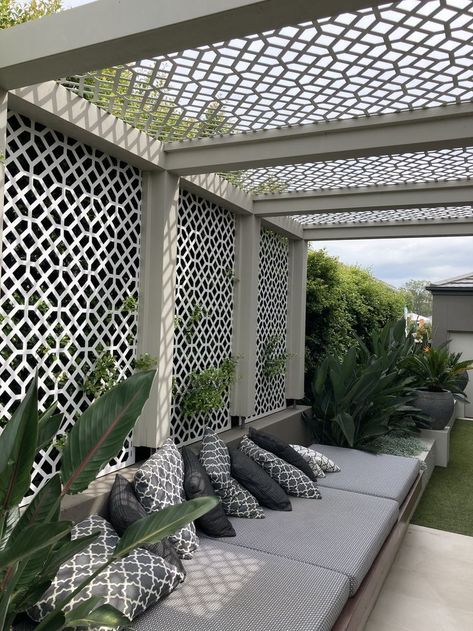 Terrace Designs, Concrete Patio Makeover, Kolam Koi, Balcony Grill Design, Terrace Garden Design, Rooftop Terrace Design, Patio Makeover, House Outside Design, Terrace Design