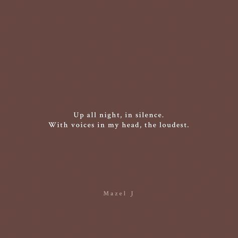 M a z e l J 🌸 (@mazelogue) posted on Instagram: “When overthinking strikes again. When your mind overpowers you, yet again. Succumb to the night, but rise with the morning. . ~ Mazel J…” • Apr 16, 2021 at 3:30pm UTC Unfazed Quotes, When Overthinking, Colourful Wallpapers, Over Thinking Quotes, Night Quotes Thoughts, 2am Thoughts, Silence Quotes, Inspirtional Quotes, Cheesy Quotes