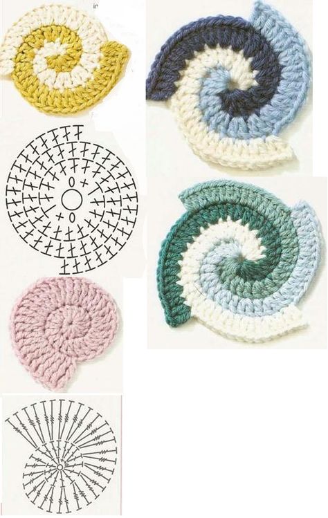 Crochet Spiral Tutorial, Crochet Circle Pattern Diagram, Spiral Crochet Blanket, Crochet Spiral Pattern, Crochet Spirals, Spiral Crochet Pattern, Crochet Spiral, Crocheted Coasters, Spiral Crochet