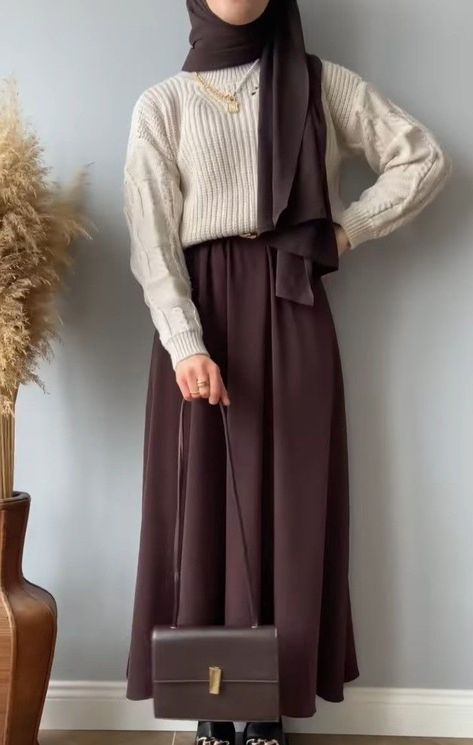 Modest School Outfits Hijab, Hijab Work Outfit, Modest Work Outfits, Hijabista Fashion, Modern Hijab Fashion, Tutorial Hijab, Girls Dress Outfits, Gaun Fashion, Muslim Outfits Casual