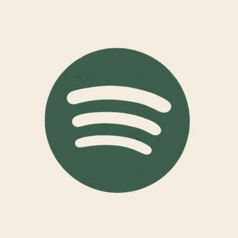 App Icon Design Spotify, Wigitsmith App Icon, Vinyl App Icon, Widget Icon Spotify, Aesthetic Spotify App Icon, Spotify Logo Icons, Instagram Green Icon, Folklore App Icons, Spotify App Icon Aesthetic