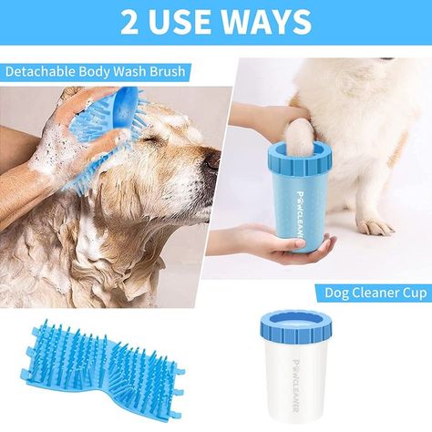 Paw Cleaner For Dogs, Dog Paw Cleaner, Cleaning Bucket, Comfy Beds, Cleaning Buckets, Large Breed Dogs, Automatic Cat Feeder, Easy Pets, Paw Cleaner