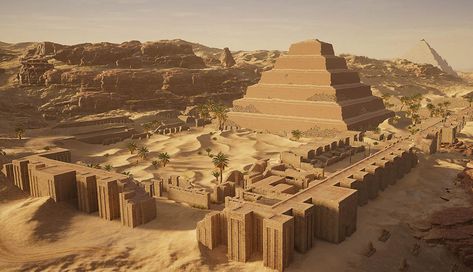 Ac Origins, Pyramid Of Djoser, Step Pyramid, Egyptian Pyramids, Egyptian Culture, American Poets, Egyptian History, Game Pictures, Old Stone