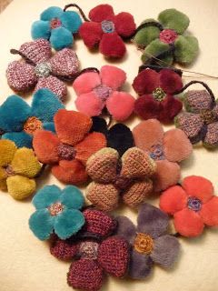 Pop Up Events, Velvet Flower, Sophie Digard, Knit Jewelry, Velvet Flowers, Fiber Jewelry, Textile Jewelry, Fabric Jewelry, Bijoux Diy