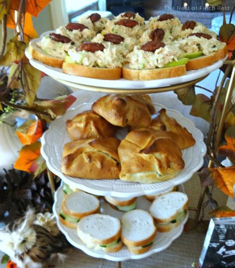 Easy Fall Lunch, Ladies Luncheon Menu Ideas, Fall Lunch Ideas, Luncheon Recipes, Fall Lunch, Christmas Afternoon Tea, Autumn Tea Party, Luncheon Menu, Ladies Brunch