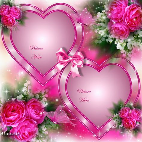 Loving Hearts #Alma50 #iLoveYou Beautiful Heart Pictures, Beautiful Heart Images, I Love You Images, Birthday Photo Frame, Beautiful Love Images, Love Heart Images, Love Wallpapers Romantic, Happy Birthday Frame, Birthday Wallpaper