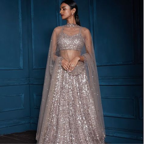 #BridalShopping: Where To Buy Gota Patti Lehenga From? Mythology Fashion, Gota Patti Lehenga, Lehenga Inspiration, Pastel Lehenga, Seema Gujral, Sangeet Outfit, Reception Outfit, Indian Outfits Lehenga, Cocktail Outfit