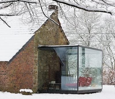 Anbau Glaskubus Glass Box Extension, Small Sunroom, Glass Extension, Sunroom Designs, Glass Room, House Blend, Glass Box, Glass Boxes, House Extensions