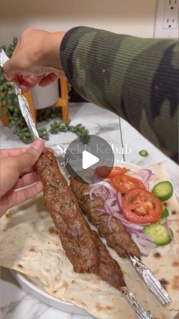 Izza Khan on Instagram: "The classic Pakistani Seekh kebab  For this one, I use kachri powder, which is a wild cucumber powder. It acts as a natural tenderiser, keeping the kebabs super soft even the next day. Full recipe is on my website.   Follow @rookiewithacookie for more recipes   Ingredients:  2 lb beef 80% lean, 20% fat 1 ¾ teaspoon ground cumin 2 teaspoon ground coriander 1 teaspoon red chilli powder ½ teaspoon nutmeg ¾ teaspoon kachri powder bitter wild cucumber used as a tenderizer ½ teaspoon black pepper 2 teaspoon salt 1/2 cup cilantro chopped 1/4-1/2 cup mint chopped 1 green chilli paste or finely chopped 2 teaspoon ginger and garlic paste 1 onion finely chopped and strained to remove moisture 4 tablespoon butter" Cucumber Powder, Wild Cucumber, Cucumber Uses, Seekh Kebab, Pakistani Recipes, Red Chilli Powder, Chilli Paste, Kebab Recipes, Pakistani Food