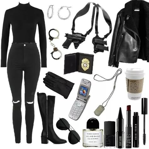 Spy Outfit Ideas, Detective Outfit Ideas, Fbi Agent Outfit, Mafia Costume, Fbi Outfit, Detective Costume, Cop Halloween Costume, Secret Agent Party, Detective Outfit