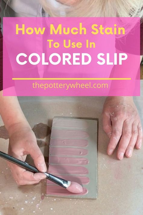 How To Make Slip For Slip Trailing, How To Make Slip Clay, Decorating With Slip Pottery, How To Make Slip For Pottery, Color Slip Ceramics, Coloured Slip Pottery, How To Color Clay, Pottery Test Tiles, Slip Decoration Ceramics