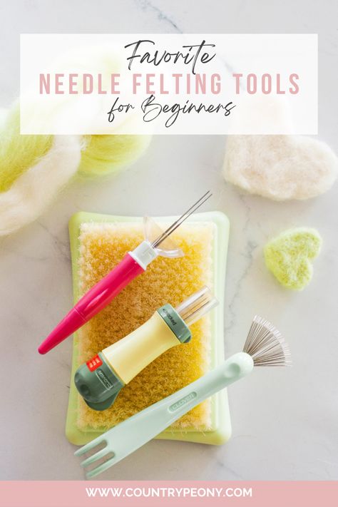 Best Needle Felting Tools for Beginners. Welcome to the next episode of Back to Basics, where I am focusing on needle felting and all of my favorite needle felting tools, plus where to buy them! #needlefelting #needlefeltingtools Needle Felting Basics, Needle Felting Kits For Beginners, Felting Projects For Beginners, Crochet Directions, Beginner Needle Felting, Felting For Beginners, Felting Tools, Needle Felting Tools, Needle Felting Supplies