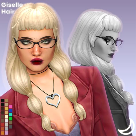 Giselle Hair, Sims 4 Cas Mods, Cc Sims4, Sims 4 Mm Cc, Sims 4 Expansions, Tumblr Sims 4, Sims 4 Cc Folder, Sims 4 Mm, Sims 4 Characters