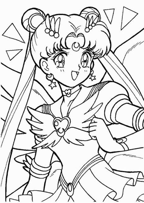 Fun Sailor Moon coloring pages for your little one. They are free and easy to print. The collection is varied with different skill levels Sailor Moon Coloring, Girl Coloring Pages, Anime Coloring Pages, Sailor Moon Coloring Pages, Chibi Coloring Pages, Sailor Moon Cat, Moon Coloring Pages, Sailor Moon Stars, Princess Coloring Pages