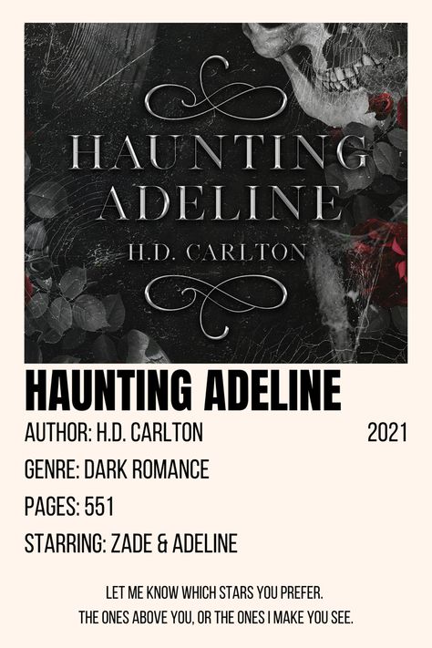 Hunting Adeline, Haunting Adeline, Books Posters, Polaroid Posters, Romantic Book Quotes, Dark Books, Dark Romance Books, Recommended Books To Read, Book Wallpaper