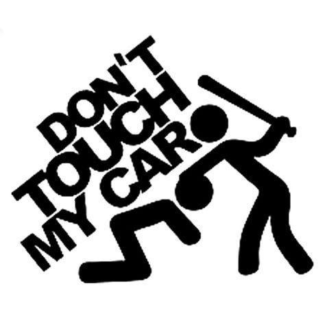 Funny Car Decals, Funny Vinyl Decals, Car Sticker Design, Bike Stickers, Funny Decals, Dont Touch Me, Vinyl Car Stickers, Dont Touch, Car Bumper Stickers