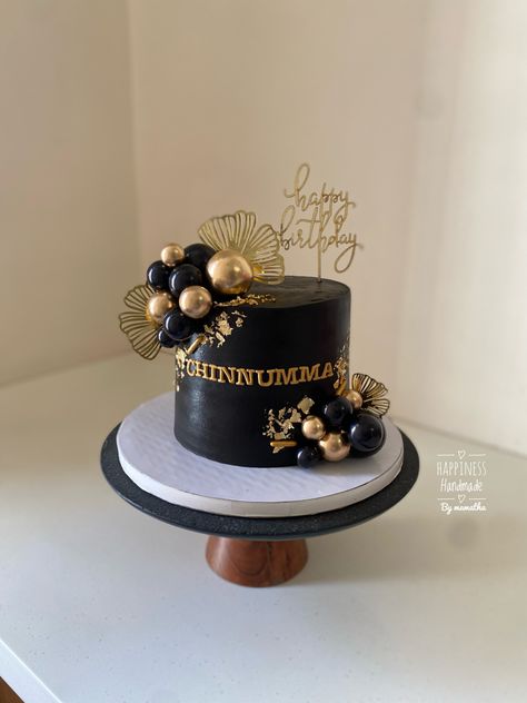 Black And Gold Cake, Tall Cake, Cake Illustration, Tall Cakes, Birthday Cakes For Women, Cakes For Women, Gold Cake, Colorful Cakes, First Birthday Cakes