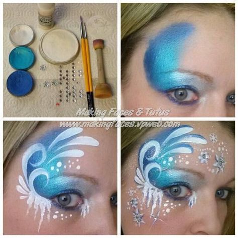 17 Creative Face Painting Ideas for Halloween and Birthdays Face Painting Ideas For Halloween, Creative Face Painting, Painting Ideas For Halloween, Frozen Face Paint, Carnaval Make-up, Obličejové Masky, Face Painting Tips, Face Painting Ideas, Christmas Face Painting