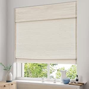 $68.99, Pasoun Cordless Custom Roman Shades for Windows, Window Treatments, Natural Fabric Roman Blind, Roman Window Shades, Light Filtering Shades, Beige(with Edge Liner,Block 90-95% Light), Custom Size Living Room Bay Window Roman Blinds, Ikea Kitchen Blinds, Andrew Martin Blinds, Roman Blinds For Large Windows Living Rooms, Window Treatments For A Bed, Simple Window Treatments Overstock, Roman Blinds Hall, Blinds Color With Sherwin William Romance, Play Room Blinds