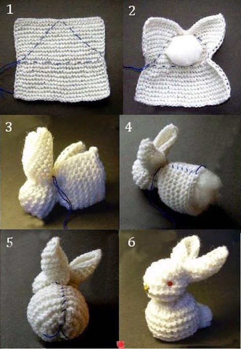 trends4everyone: Step by Step Diy Tutorial ... on We Heart It Crocheted Bunny, Confection Au Crochet, Pola Amigurumi, Kawaii Crochet, Crochet Simple, Beginner Crochet, Crochet Purse, Fun Crochet Projects, Easter Crochet