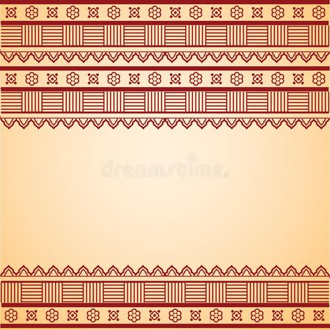 Red and cream Indian henna banner royalty free illustration Text Illustration, Indian Henna, Space Text, Free Illustration, Free Illustrations, Border Design, Art Ideas, Henna, Stock Illustration