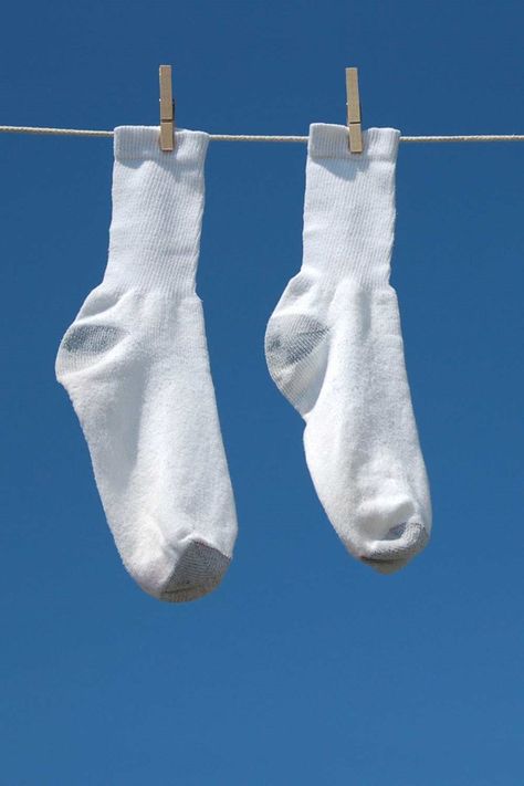 How To Make Socks White Again In Four Easy Steps | Better Homes and Gardens How To Make Socks, White Nike Socks, Dingy Whites, Laundry Stain Remover, Laundry Stains, Grey Socks, Dirt Stains, Nike Socks, Toddler Socks