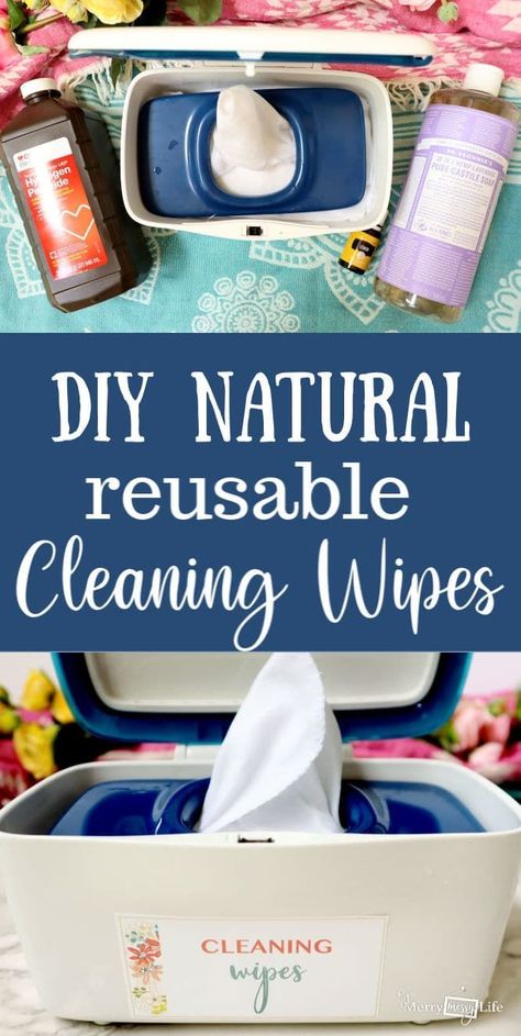 DIY Natural Reusable Cleaning Wipes ! Diy Natural Lysol Wipes, Peroxide Cleaning Solution, Diy Lysol Wipes, Reusable Cleaning Wipes, Homemade Cleaning Wipes, Diy Cleaning Wipes, Wipes Diy, All Natural Cleaning Products, Homemade Cleaning Recipes