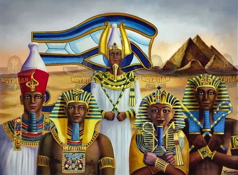 Medjai Warriors: Protectors of the Pharaoh in Kemet God Osiris, Queen Tiye, Egyptian Kings And Queens, Egyptian Wall Art, African Kings, Ramesses Ii, Horus Eye, King Tutankhamun, Giza Pyramids