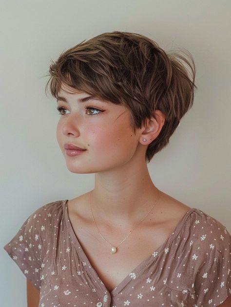 Shaggy Pixie Cut, 100 Hairstyles, Intricate Braids, Very Short Haircuts, Braided Bun Hairstyles, Balayage Hair Dark, Prom Hairstyles For Short Hair, 2024 Prom, Short Curly Haircuts