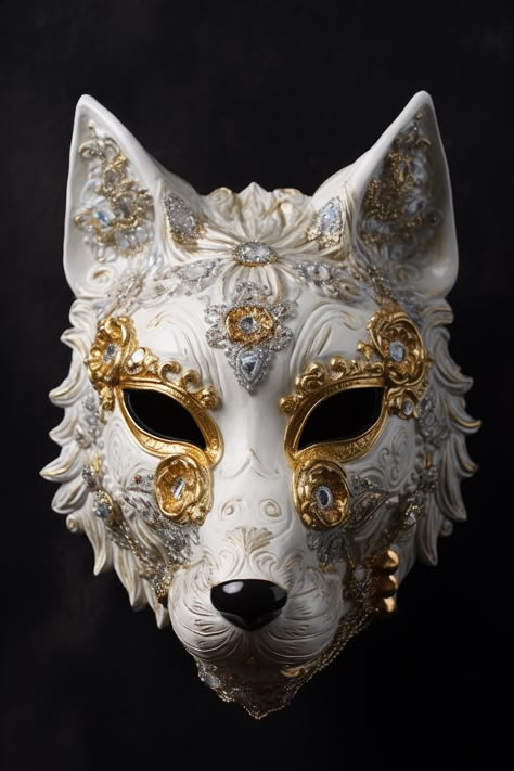 Kurosu Ekusu, Masquerade Mask Aesthetic, Animal Masquerade Mask, Mask Aesthetic, Lion Mask, Wolf Mask, Dog Mask, Fox Mask, Venetian Masquerade