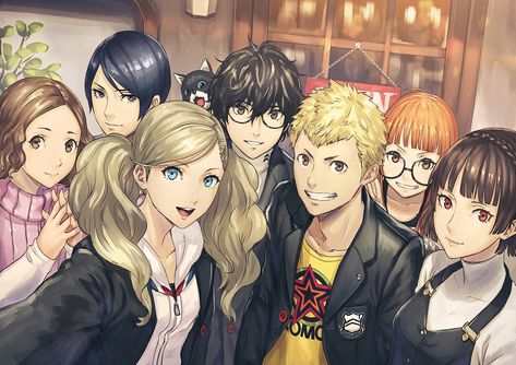 Persona 5 already has quite the fan art following, cultivated since release in Japan - Page 3 - NeoGAF Ren X Haru Persona, Futaba And Ryuji, Ryuji And Futaba, Rp Friends, Bob Curls, Persona 5 Memes, Ryuji Sakamoto, Atlus Games, Persona Five