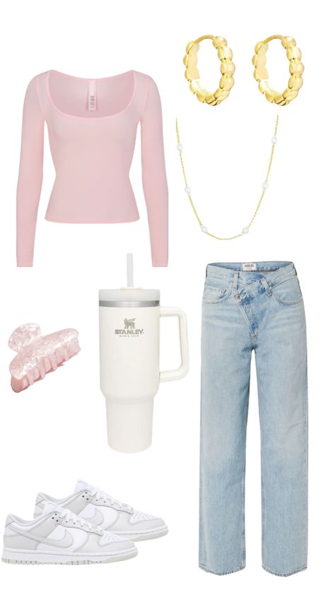 #cleangirl #outfit #fitcheck #fit #2024 Cleangirl Outfit, School Outfit, Have A Great Day, Your Aesthetic, Ootd, Energy, Pink