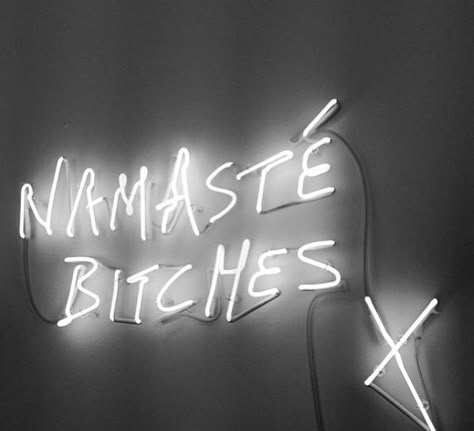 N a M a S t é Neon Quotes, Neon Words, Neon Aesthetic, Neon Art, Lighted Signs, Neon Lighting, Neon Sign, New Age, Namaste