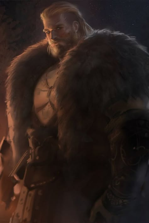 Male Hunter Fantasy Art, Barbarian Character Design Male, Viking Character, D D Character Ideas, Viking Men, Viking Art, Fantasy Male, Dungeons And Dragons Homebrew, Fantasy Warrior