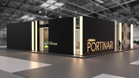 Conceito| Portinari on Behance Event Booth Design, Expo Stand, Stand Feria, Exhibition Room, Event Booth, Exhibition Stall, Tile Showroom, Stall Designs, Lighting Showroom