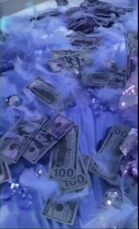 Glitter Blue Aesthetic, Blue Aesthetic Money, Blue Glam Aesthetic, Blue Money Aesthetic Wallpaper, Baddie Money Aesthetic, Blue Boujee Aesthetic, Blue Gang Aesthetic, Blue Aesthetic Baddie, Blue Money Aesthetic