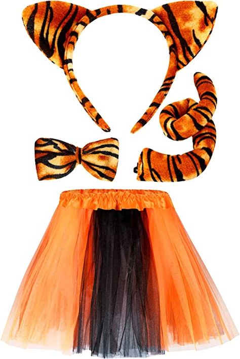 Tiger Fancy Dress, Skirt For Kids, Toddler Fancy Dress, Tiger Costume, Fancy Costumes, Animal Costumes, Costume Set, Skirts For Kids, Family Halloween Costumes