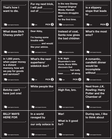 cards against humanity decor | black cards against humanityCards Against Humanity, Black Cards Diy Cards Against Humanity, Cards Against Humanity Funny, Cards Against Humanity Game, Board Game Room, Vacation Games, Black Cards, Disney Channel Original, Horrible People, Funny Questions